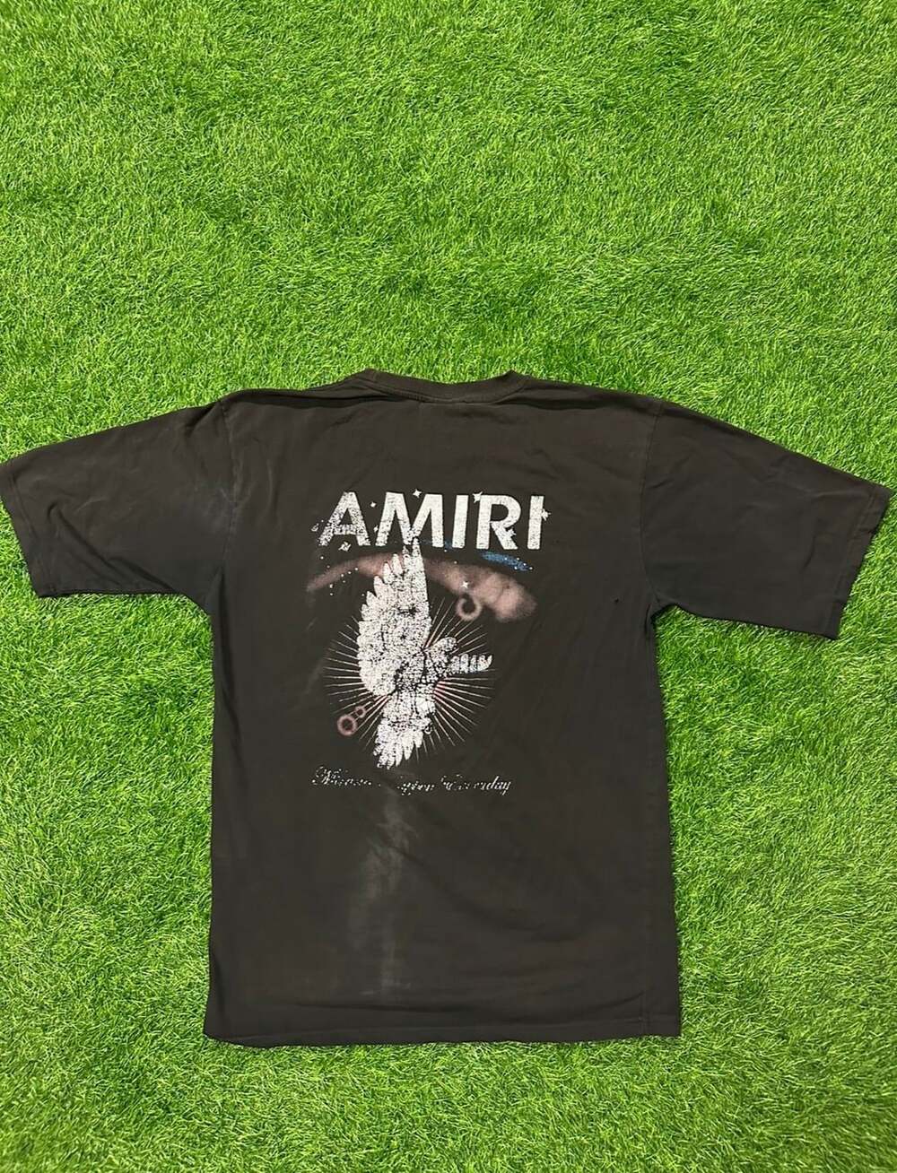 Amiri Black Dove Miracles Happen Everyday T-Shirt